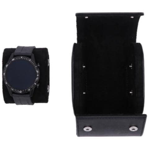 Custodia Da Viaggio Singola Per Orologi In Pelle Pu Portatile Black - Foto 1