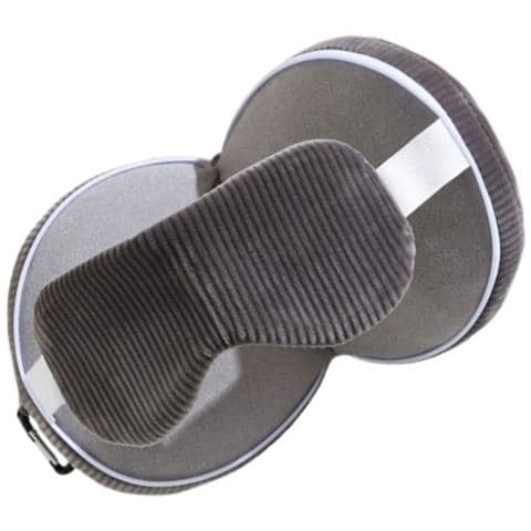 Cuscino Da Viaggio 2-in-1 A Forma Di U Con Maschera Per Gli Occhi Oscurante Per Sonno E Riposo Darkgrey - Foto 1