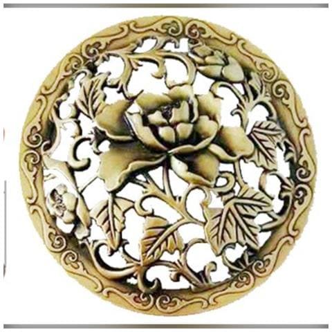 Coperchio Bruciaincenso /candela Aromaterapica Rosa - Lega Di Zinco, Antivento, Decorativo Gold - Foto 1