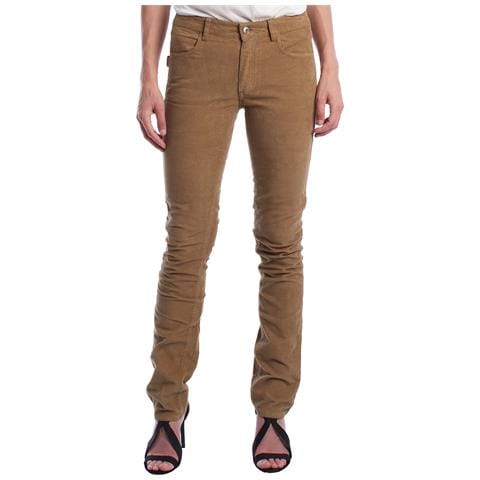 Pantaloni In Velluto A Coste Slim Fit Da Donna Wkcs0104f - Foto 1