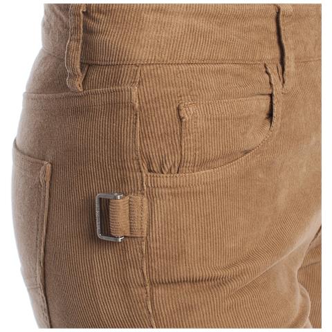 Pantaloni In Velluto A Coste Slim Fit Da Donna Wkcs0104f - Foto 6