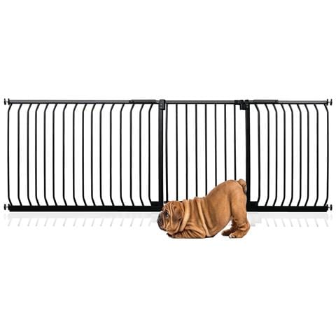 Bettacare Cancelletto Per Cani Elite Con Montaggio A Pressione, 225cm - 234cm, Nero Opaco - Foto 1