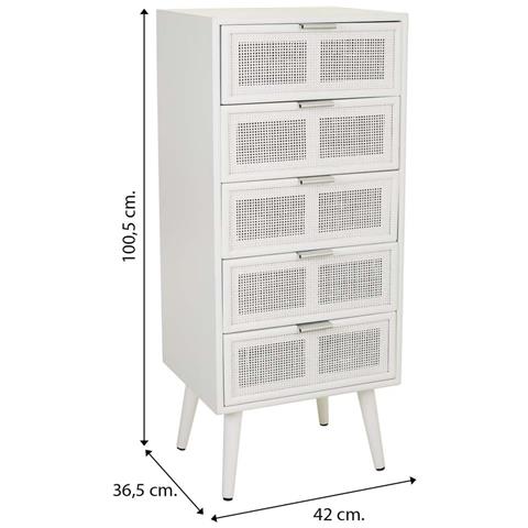 Cassasgabello In Legno E Rete Bianca 42x36,5x100,5h - Foto 8
