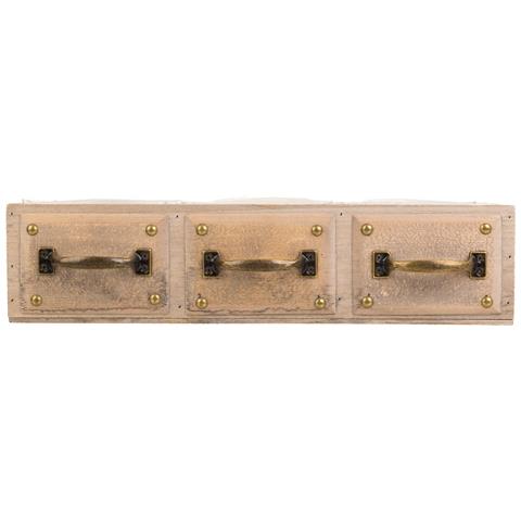 Cassetto In Legno Marrone 45x15x10,5h - Foto 2