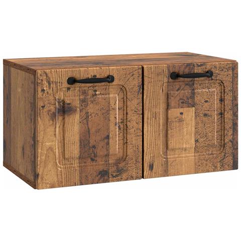 Mobile Porta TV da Muro Legno antico 59,5 x 31 x 30 cm - Foto 1