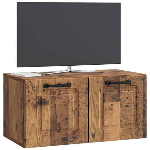 Mobile Porta TV da Muro Legno antico 59,5 x 31 x 30 cm - Foto 2