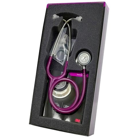 Stetoscopio Littmann Classic III 5831 professionale tubo prugna doppia testa acustica adulto pediatrico - Foto 2