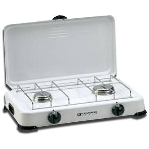 Fornello a gas portatile 2 fuochi 2,4 kW cm 48x30 - Foto 2