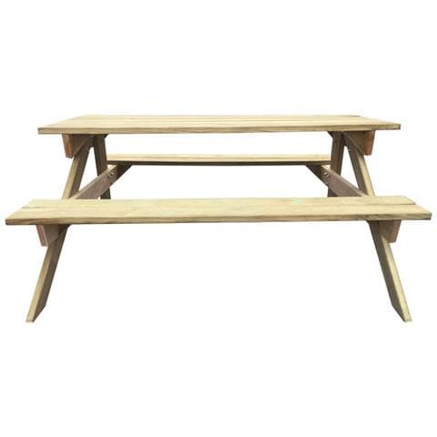 Tavolo Da Picnic In Legno 150 X 135 71,5 Cm - Foto 4