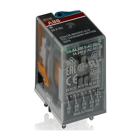 Relè Industriale Cr-m 24v 4 Contatti Di Scambio Con Led Er 5850 - Foto 1
