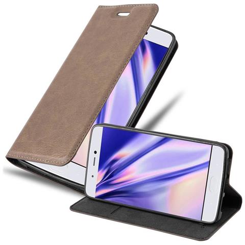 Custodia Compatibile Con Xiaomi Mi 5s In Bruno Caffè - Coperchio Protettiva Con Chiusura Magnetica, Funzione Stand E Tasca Per Le Carte - Foto 1