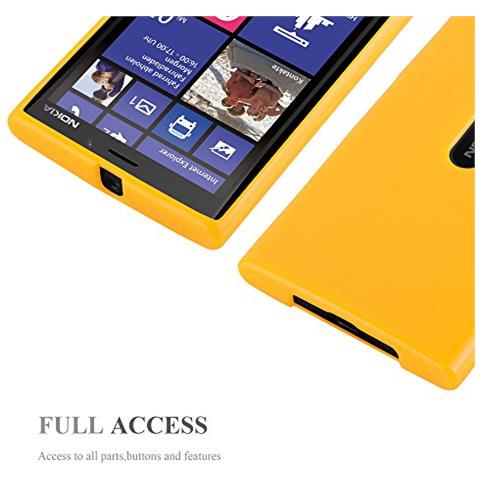 Custodia Compatibile Con Nokia Lumia 920 In Jelly Giallo - Coperchio Protettivo In Silicone Tpu Flessibile - Foto 2