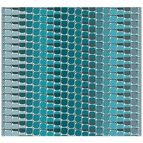 A. s. Cr? ation 327272 Carta Da Parati In Tessuto Non Tessuto Harmony In Motion By Mac Stopa, Effetto 3d, 10,05 X 0,53 M, Blu, Grigio, Bianco, 10,05 M (l? nge) X 0,53 M (breite)  - Foto 1