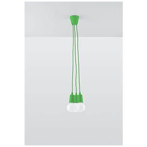 Lampadario A Sospensione, In Plastica, 15 X Max, Colore: Verde - Foto 2