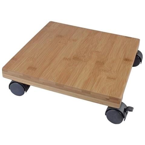 Tablette A Roulettes Pour Plantes - Bambou Composite - H8 X 30 X 30 Cm - Foto 1