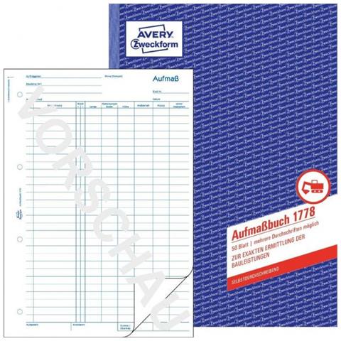 Zweckform Formularbuch ""aufma"", Sd, A4, 50 Blatt - Fr Den Markt: D - L - A (1778)  - Foto 3