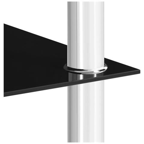 Tavolino Nero 45x50x45 Cm In Vetro Temperato - Foto 6