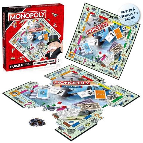 Mosse Vincenti Brittany Monopoly Puzzle 1000 Pezzi - Foto 1
