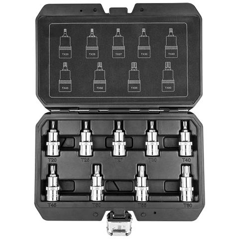 Set Bussole Torx 9 Pz, 55mm, Attacco 1/2 Acciaio S2 - Foto 2