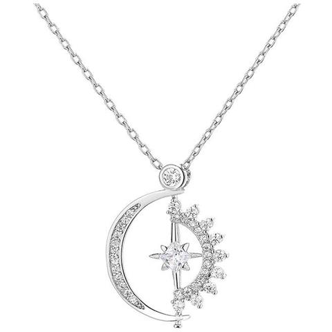 Collana Con Pendente Sole E Luna Silver - Foto 1