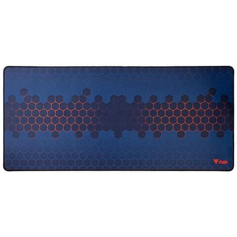 E1 Tappetino per mouse per gioco da computer Nero, Rosso - Foto 1