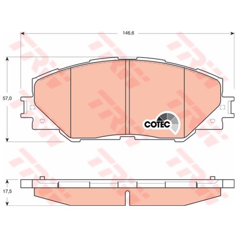 Pattini Freno Toyota Rav 4 Iii (aca, Ace) 2.2 D Gdb3424 - Foto 1