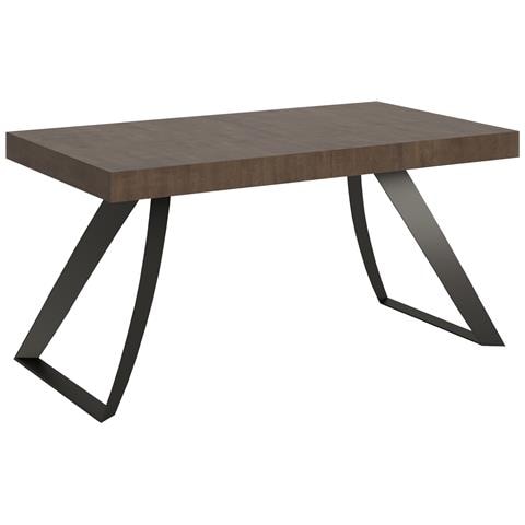 Tavolo Allungabile 90x160/420 Cm Proxy Telaio Antracite - Noce - Foto 6