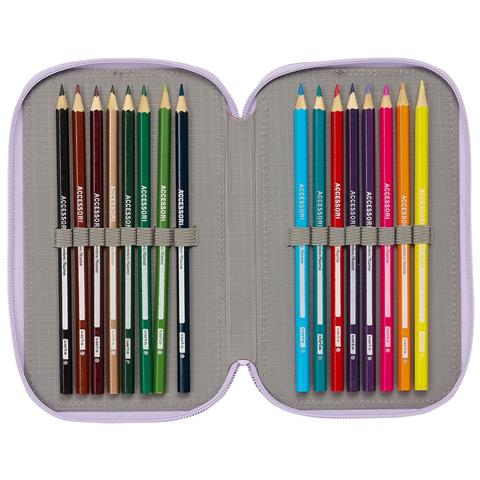 Plumier Triplo Wish Lilla 12.5 X 19.5 X 5.5 Cm (36 Pezzi) - Foto 2