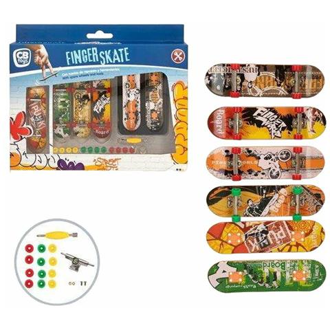 Set Di Skateboard Per Le Dita Colorbaby 10 X 3 Cm 24 Pezzi - Foto 1