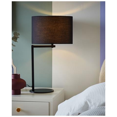 Lampada Da Tavolo Baldwin Metallo Nero - Foto 8