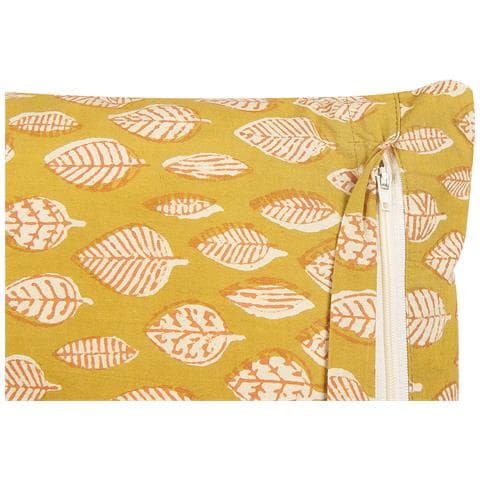 Set Di 2 Cuscini Ginnala Cotone 45 X 45 Cm Giallo Trama Di Piante - Foto 6