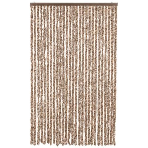 Tenda Antimosche Beige E Marrone Scuro 118x220 Cm In Ciniglia - Foto 3