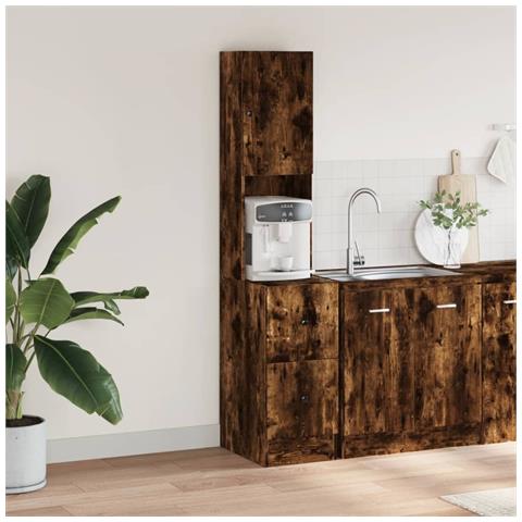 Mobile Da Cucina Rovere Fumo 35x50x180 Cm Legno Multistrato - Foto 3