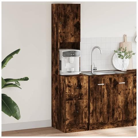 Mobile Da Cucina Rovere Fumo 35x50x180 Cm Legno Multistrato - Foto 1