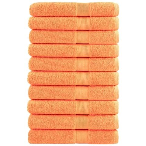 Asciugamani Sauna SOLUND 10 pz Arancione 80x200cm 600 g /m² - Foto 1