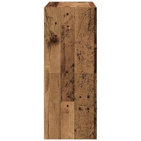 Armadi con 2 Cassetti 2 pz Legno Antico 60x31x40 cm Truciolato - Foto 2