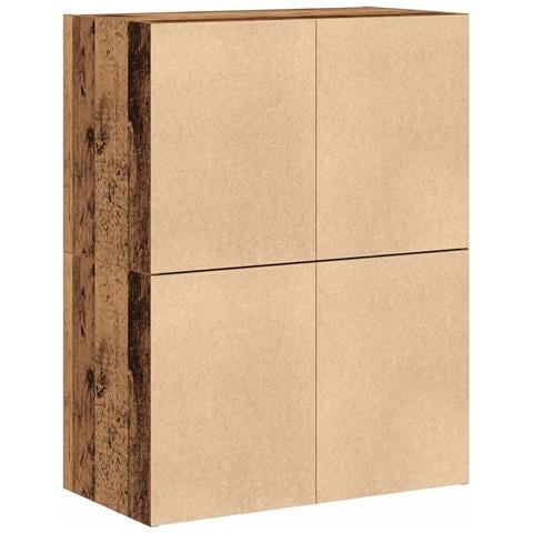 Armadi con 2 Cassetti 2 pz Legno Antico 60x31x40 cm Truciolato - Foto 10