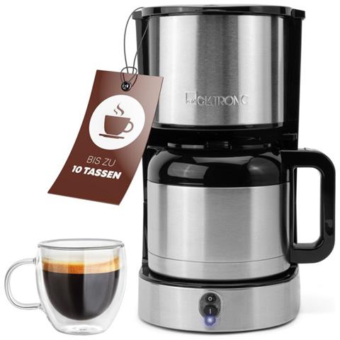Macchina per caffè KA 3805 Capacita 1.2 L Potenza 800 W Colore Nero Acciaio inox - Foto 1
