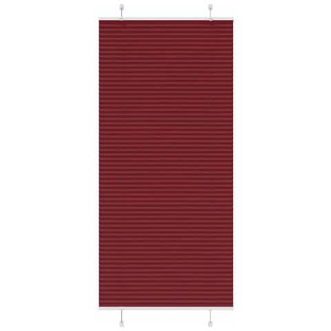 Tenda Plissettata Rosso Bordeaux 85x200 Cm Larghezza Tessuto - Foto 1