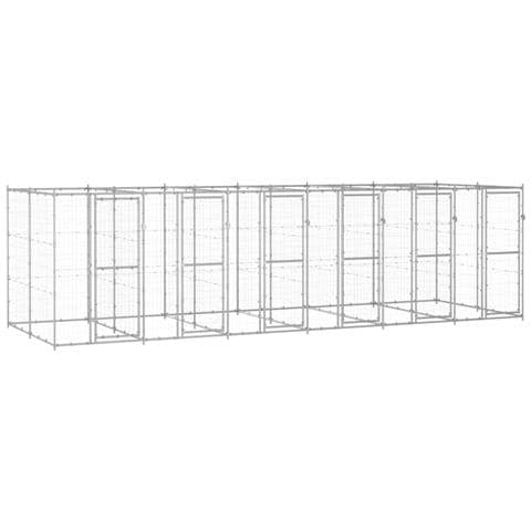 Lusso Casadino -  Gabbia Per Cani Da Esterno In Acciaio Zincato 14,52 M² - Foto 2