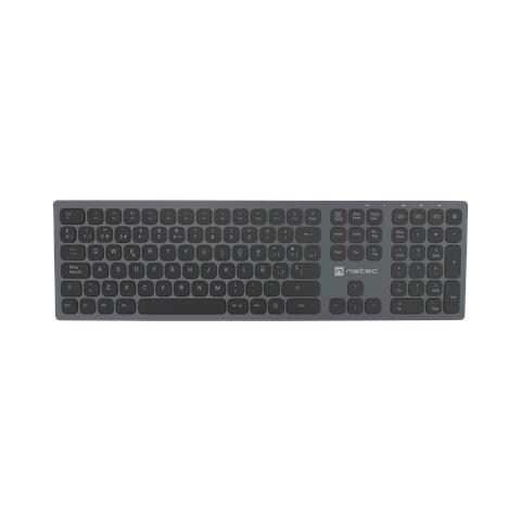 NKL-1830 tastiera Universale RF senza fili + Bluetooth QWERTY Spagnolo Nero, Grigio - Foto 1