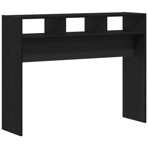 Tavolo Consolle Nero Rovere 105x30x80 cm in Legno Ingegnerizzato - Foto 1