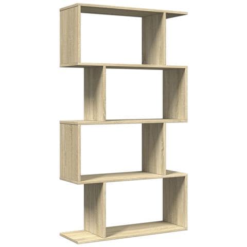 Libreria Divisorio 4 Ripiani Sonoma 70x24x129 cm in Truciolato - Foto 1