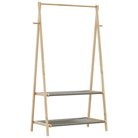 Appendiabiti con Ripiani 96x45,5x150,5 cm in Bambù - Foto 1