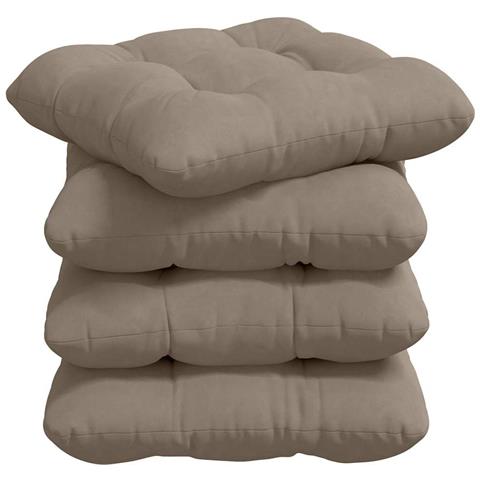 Cuscini per Seduta 4 pcs Talpa 40 x 40 cm Tessuto in Microfibra - Foto 1
