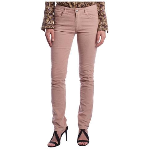 Pantaloni In Velluto A Coste Slim Fit Da Donna Wkcs0104f - Foto 1