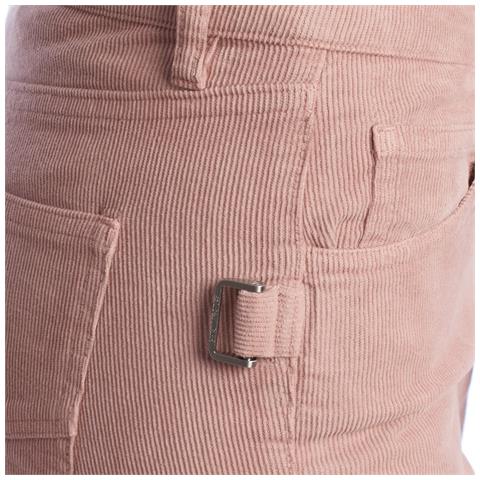 Pantaloni In Velluto A Coste Slim Fit Da Donna Wkcs0104f - Foto 6