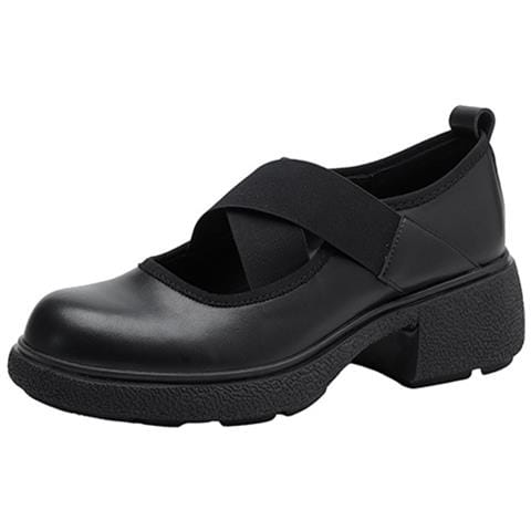 Scarpe Mary Jane Con Tacco Chunky Retro: Comode, Eleganti E Versatili Black 39 - Foto 1
