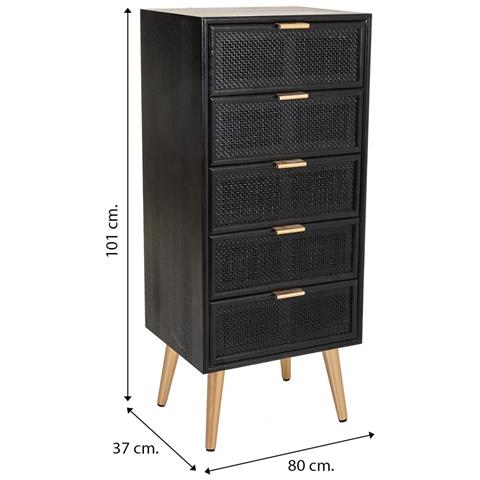 Mobile In Legno E Rete Bianco 80x37x101h - Foto 6