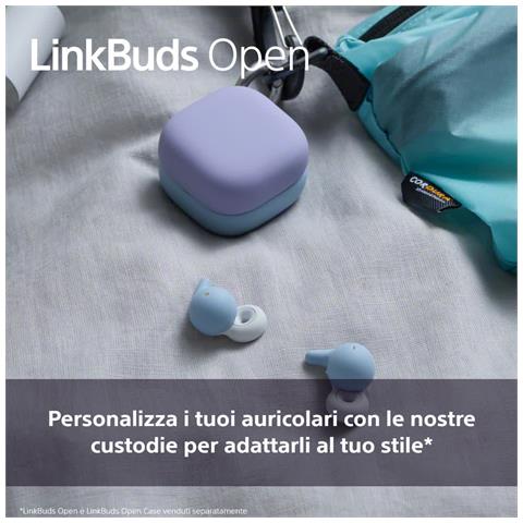 Custodia per LinkBuds Open - Anello Easy Clip-On, Personalizza le tue cuffie, Solo per LinkBuds Open - Ash Pink - Foto 2